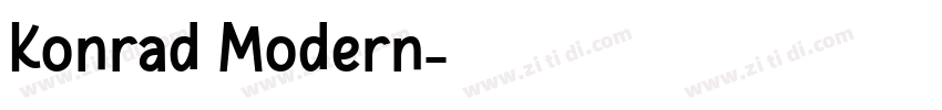 Konrad Modern字体转换